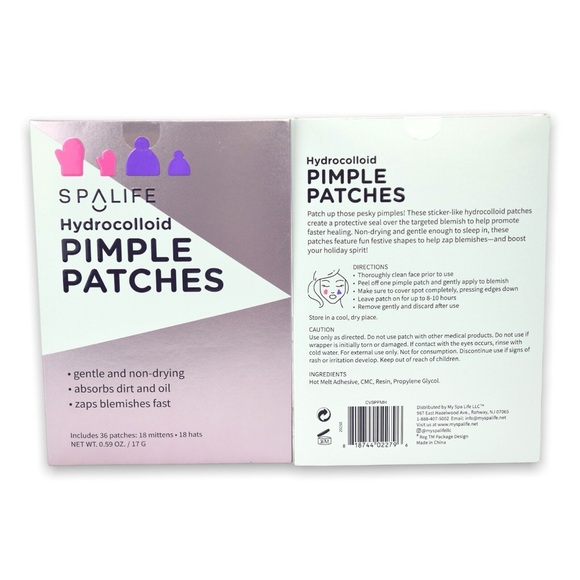 SpaLife Hydrocolloid Pimple Acne Blemish Patches (Set of 2) Qty 72 Patches - Picture 2 of 5